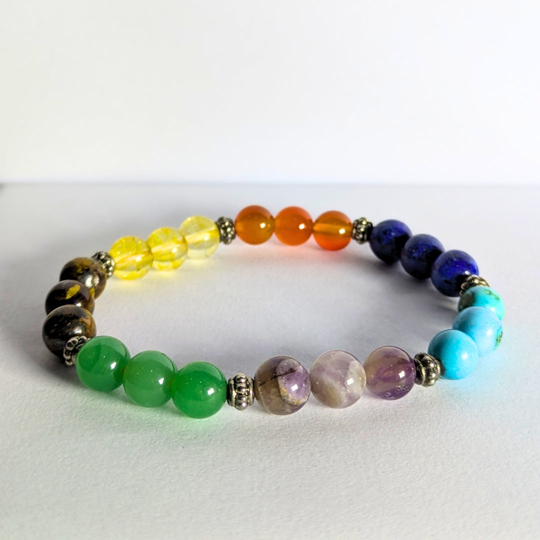 7 Chakra Bracelet | Best Healing Power Natural Stone Elastic Bracelet