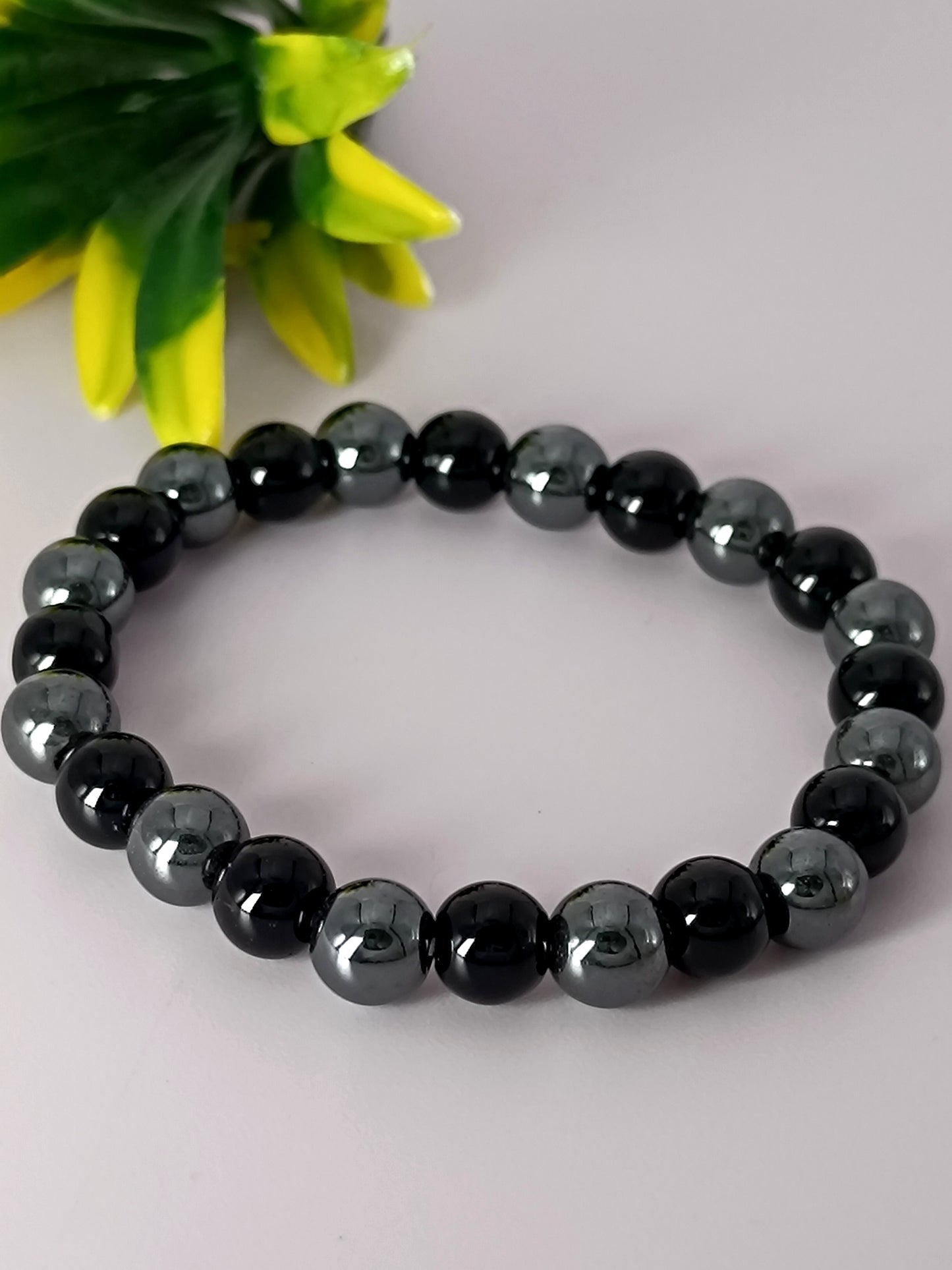 Hematite & Black Hakik Combination – Power With Protection Bracelet