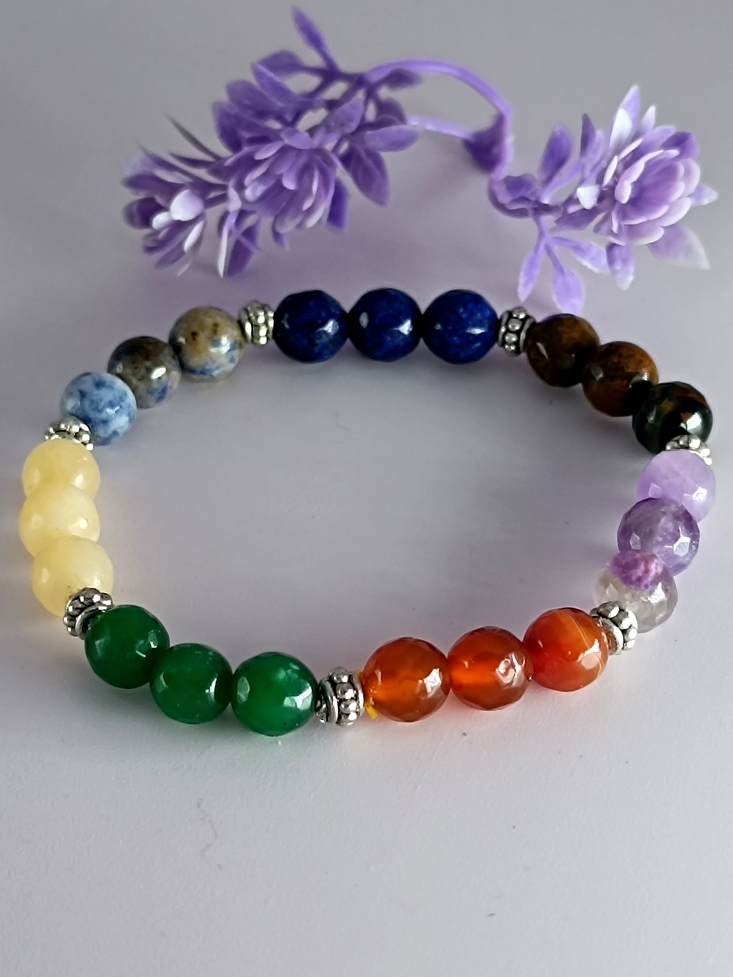 7 Chakra Bracelet | Best Healing Power Natural Stone Elastic Bracelet