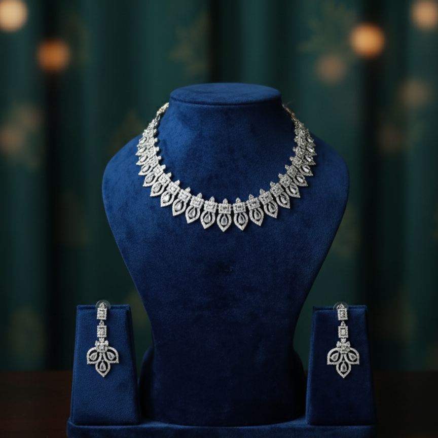 Premium AD Work Necklace Set