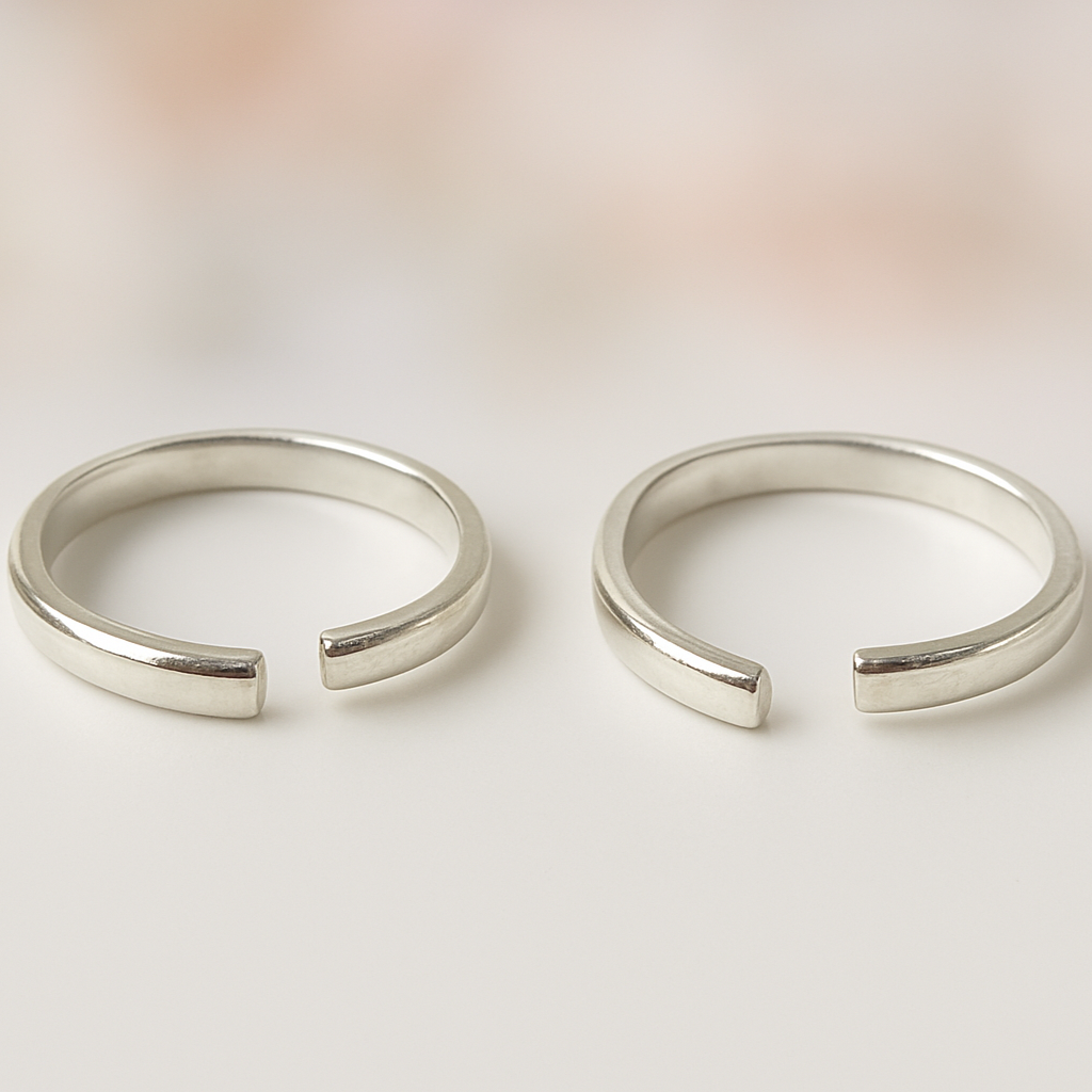 Toe Ring Silver - For Relief from Chronic Health Issues