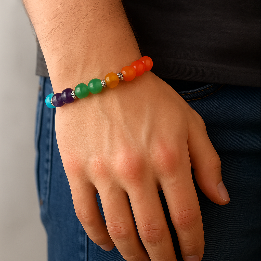 7 Chakra Bracelet | Best Healing Power Natural Stone Elastic Bracelet