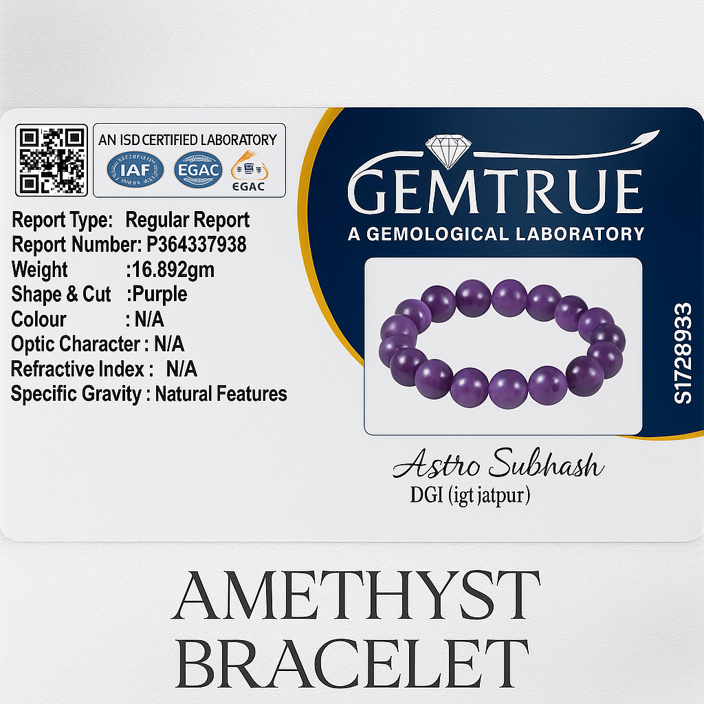 Amethyst Bracelet – Kataila Bracelet For Shani