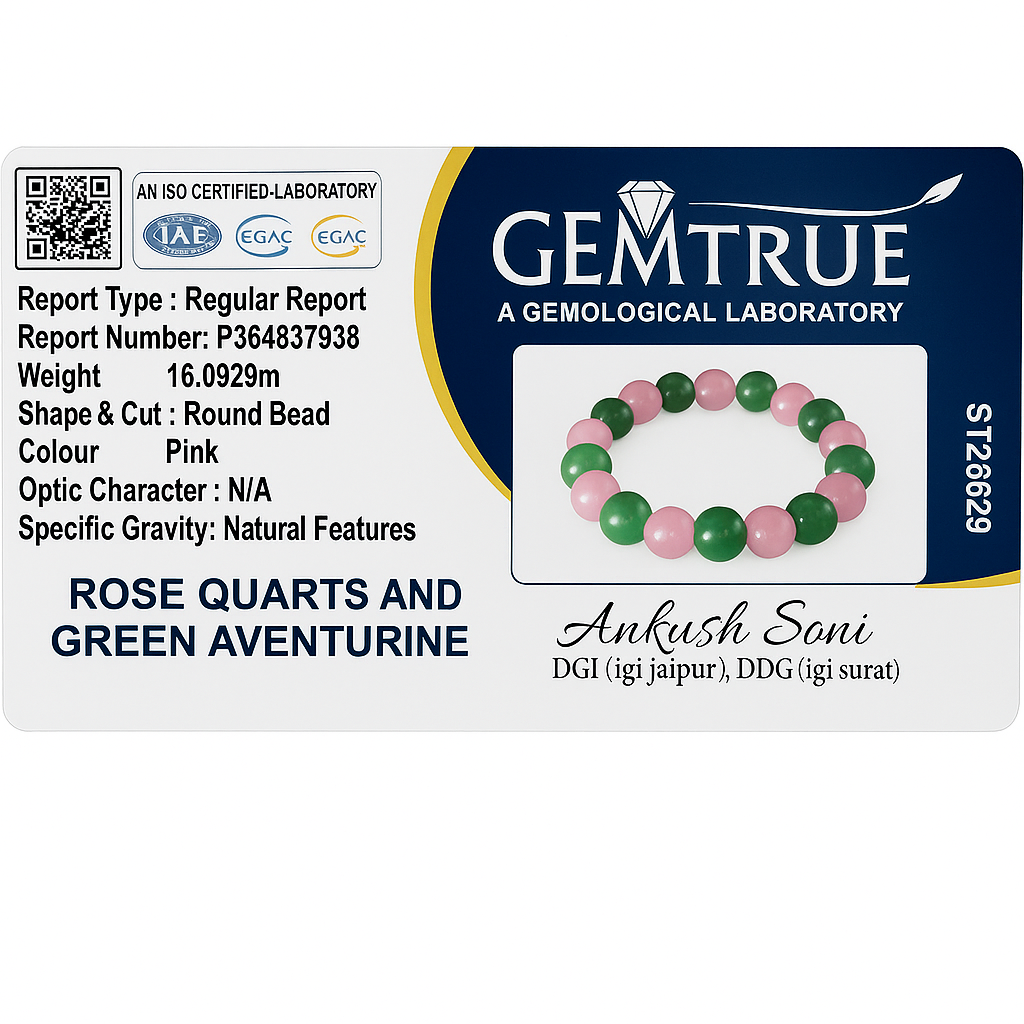 Rose Quartz & Green Aventurine Combination – For Love & Opportunities