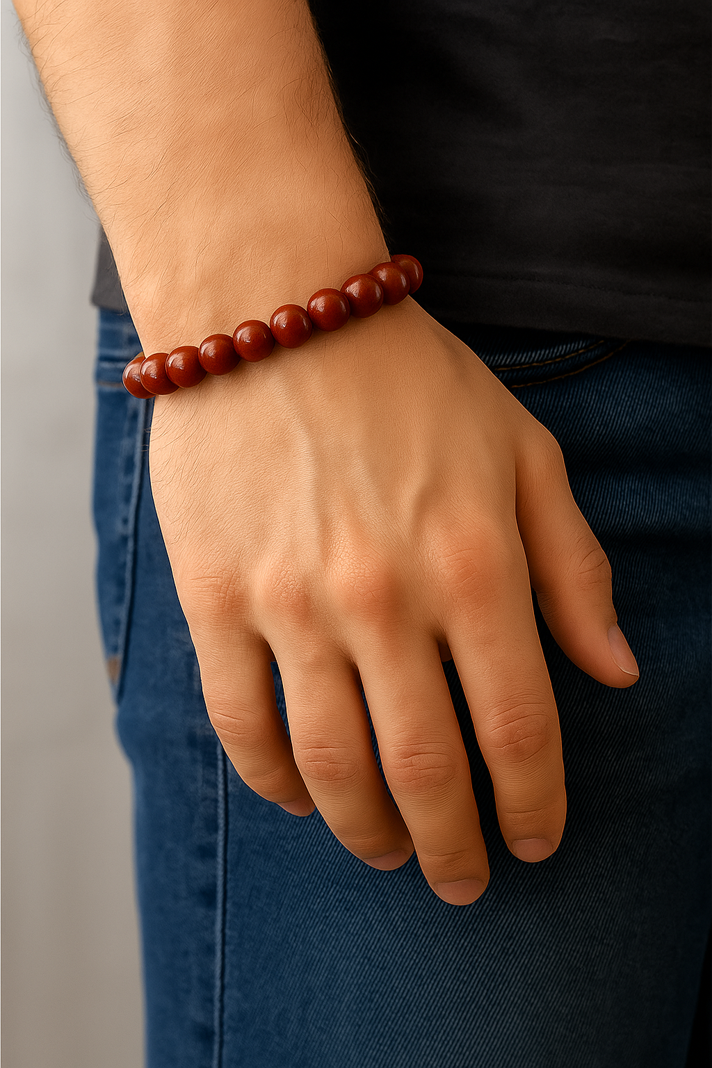 Red Jasper Bracelet For Courage & Confidence