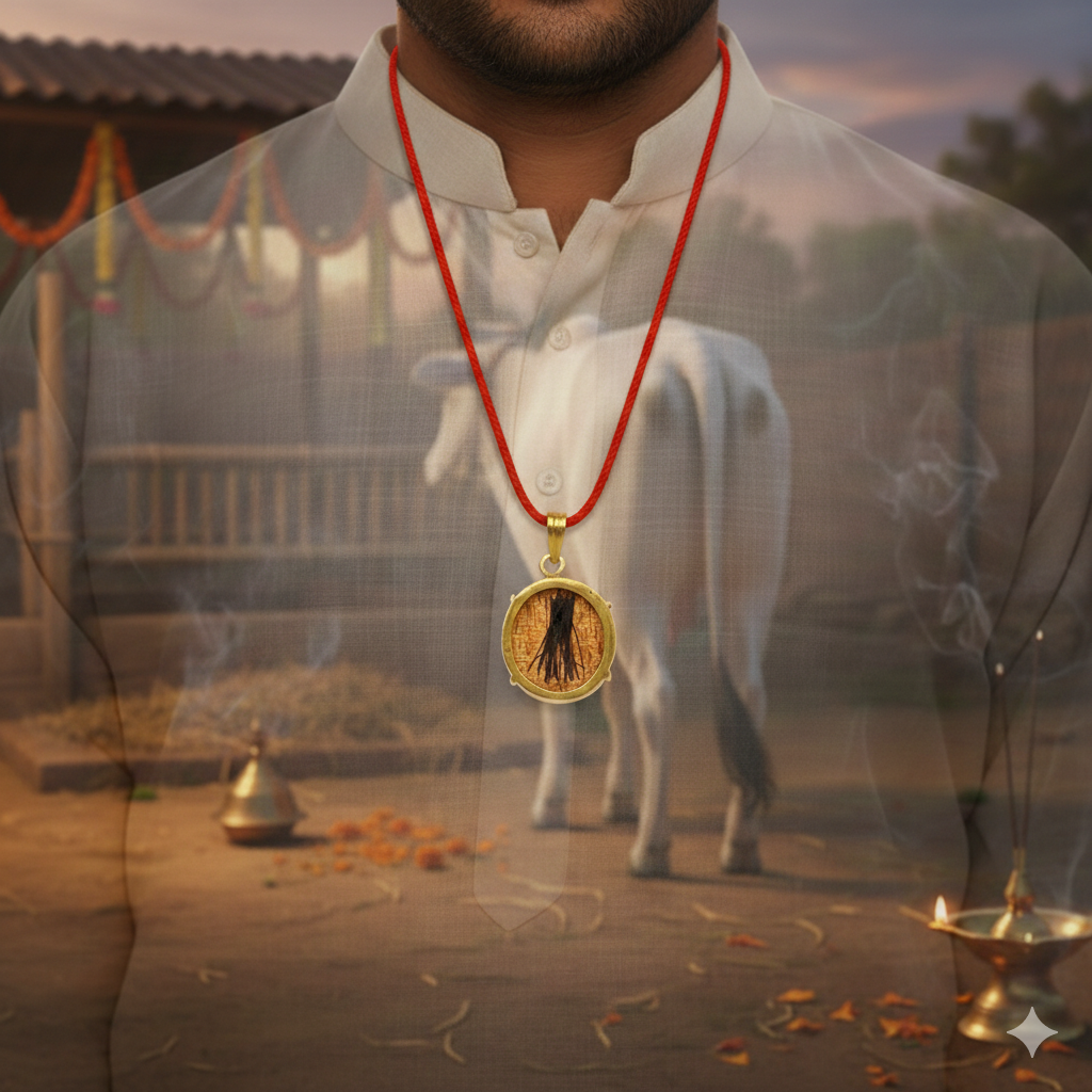 Cow Tail Hairs Locket