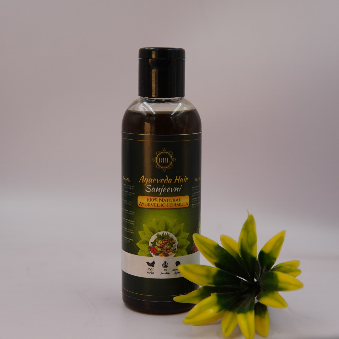 Ayurvedic Hair Oil - 21 Essential Herbs - Homemade Formula