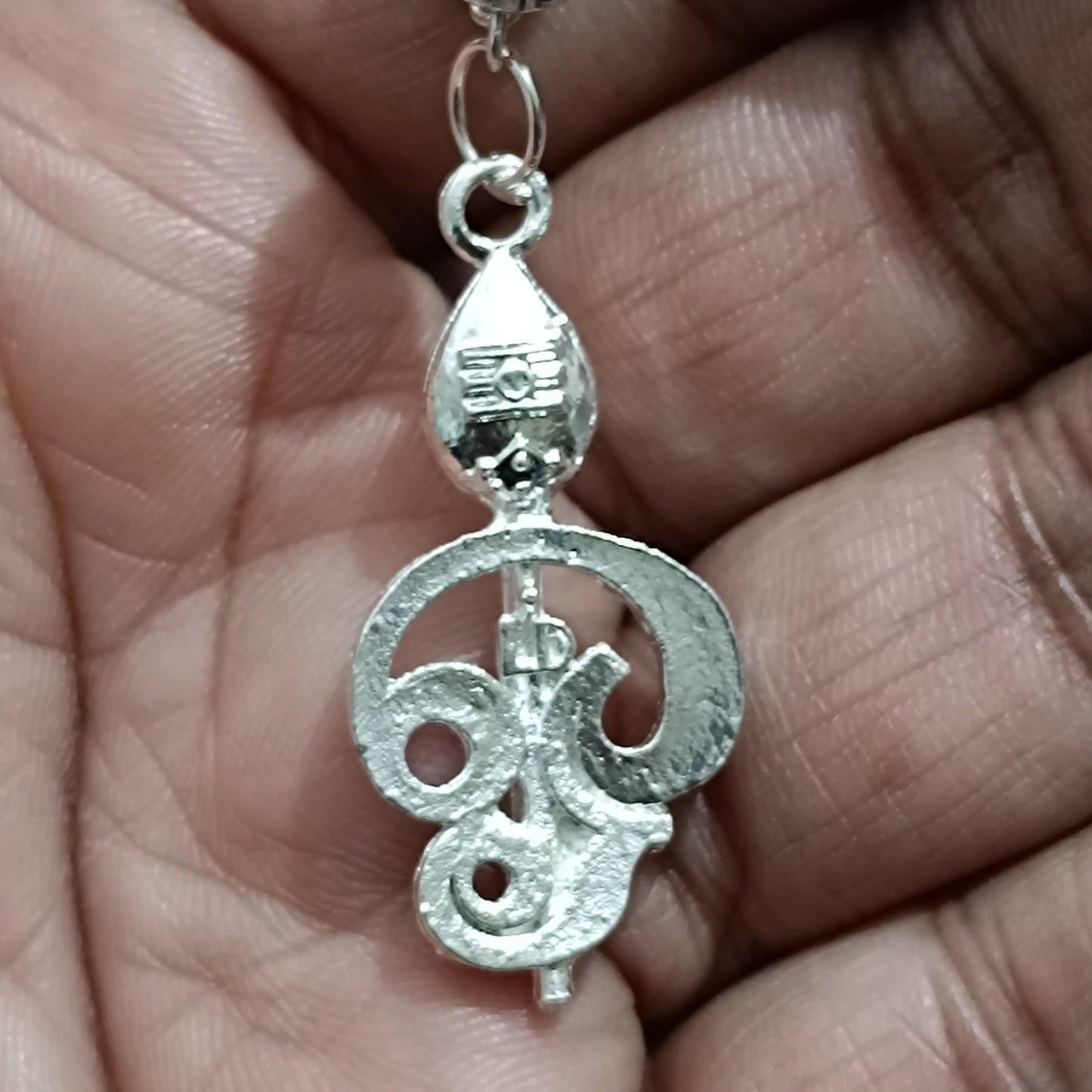 Karungali Mala - Silver Plating Metal Cap - 7mm 54 Beads