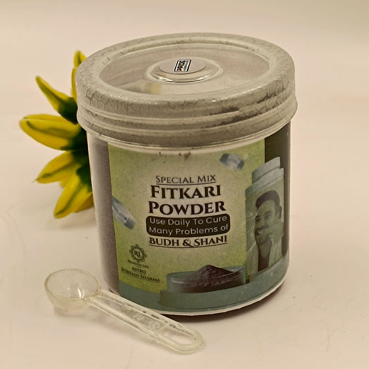 Budh Ka Manjan - Fitkari Powder For Budh Upay - Alum Powder Mixture 40gm