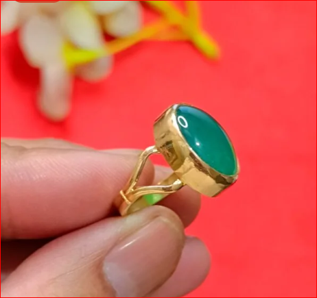 Green Hakik – Green Agate – Panchdhatu Ring or Locket