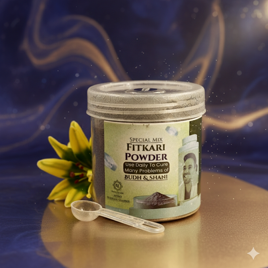 Budh Ka Manjan - Fitkari Powder For Budh Upay - Alum Powder Mixture 40gm