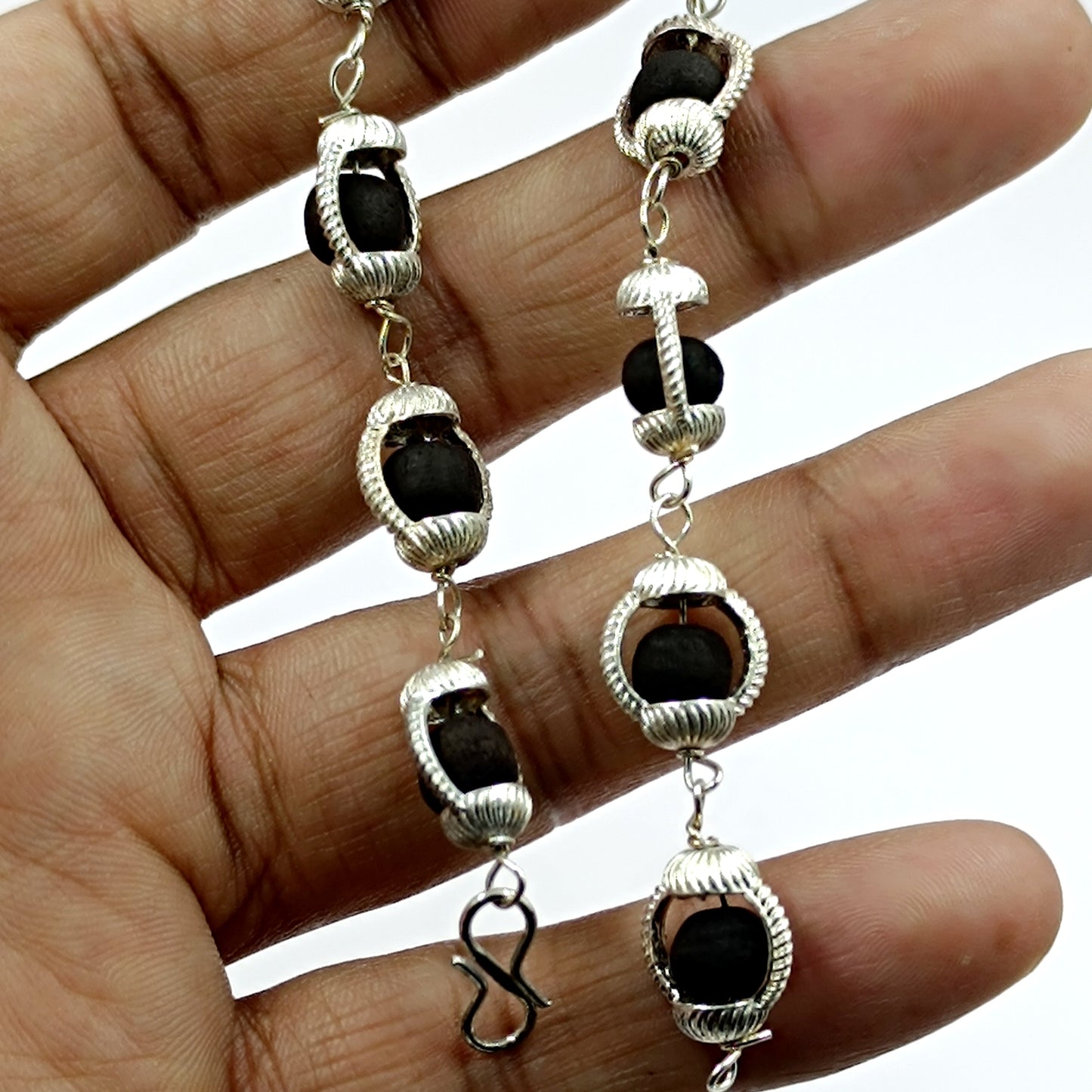 Karungali Bracelet - Silver Plating