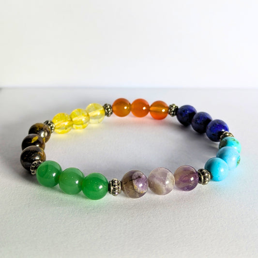 7 Chakra Bracelet | Best Healing Power Natural Stone Elastic Bracelet