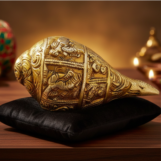 Ashtdhatu Shankh For Puja Room