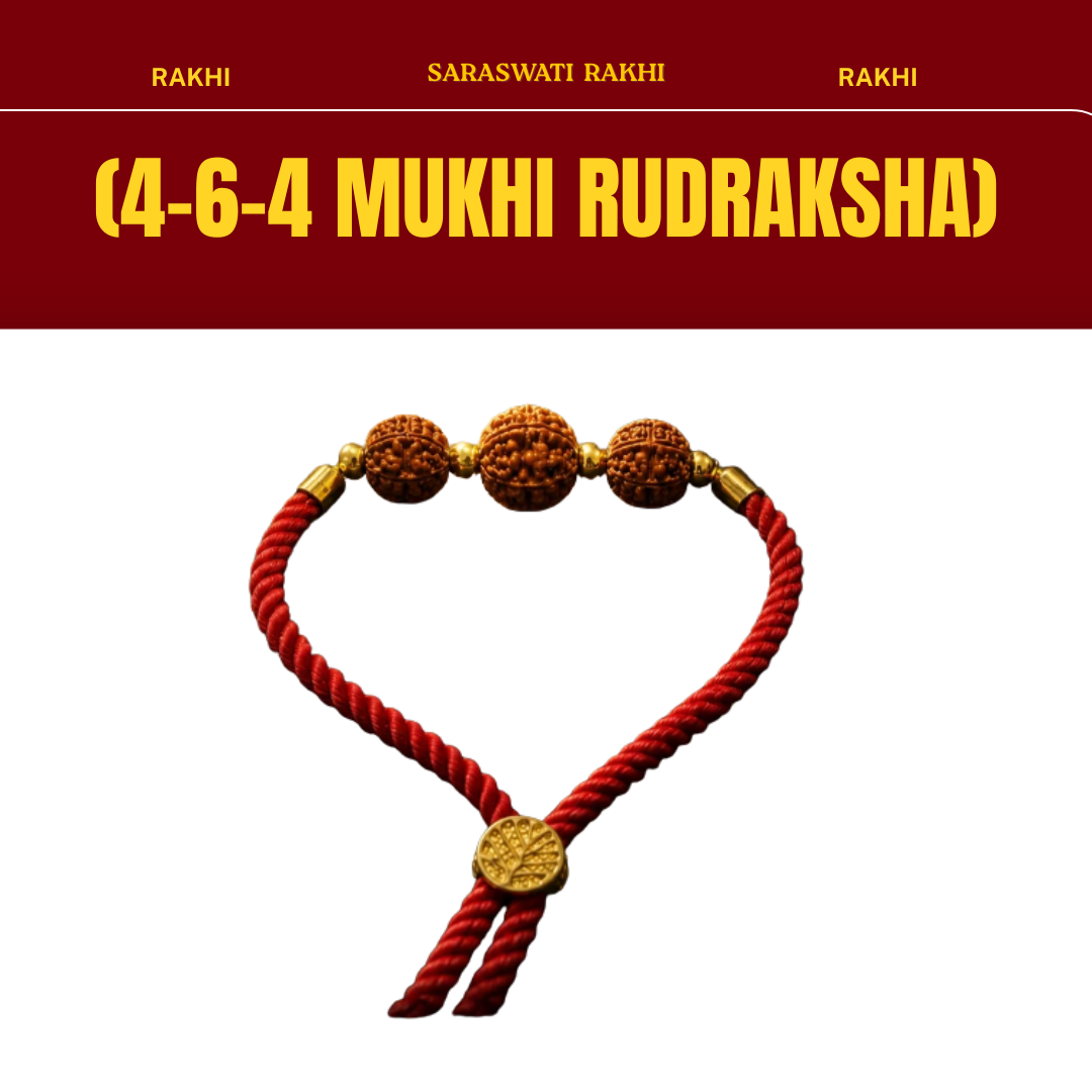 Pavitra Rudraksha Rakhi + Free 20gm Kashi Chandan & Akshat Kumkum