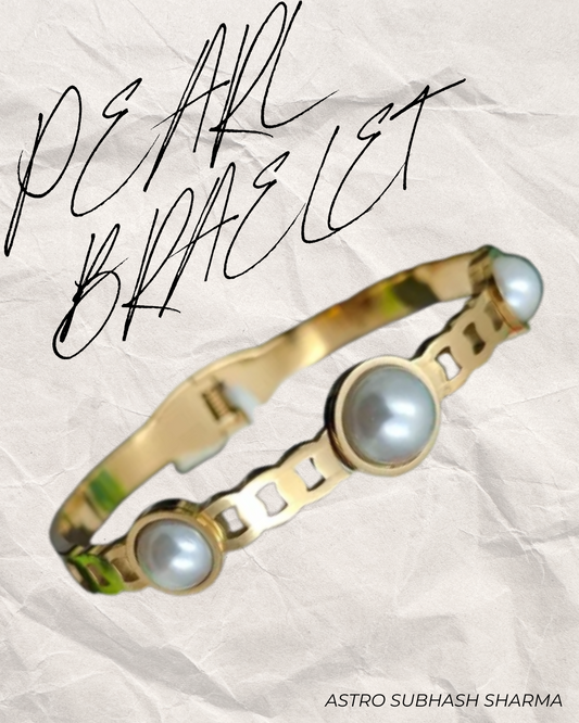 Adjustable Pearl Bracelet For Cancer Sign