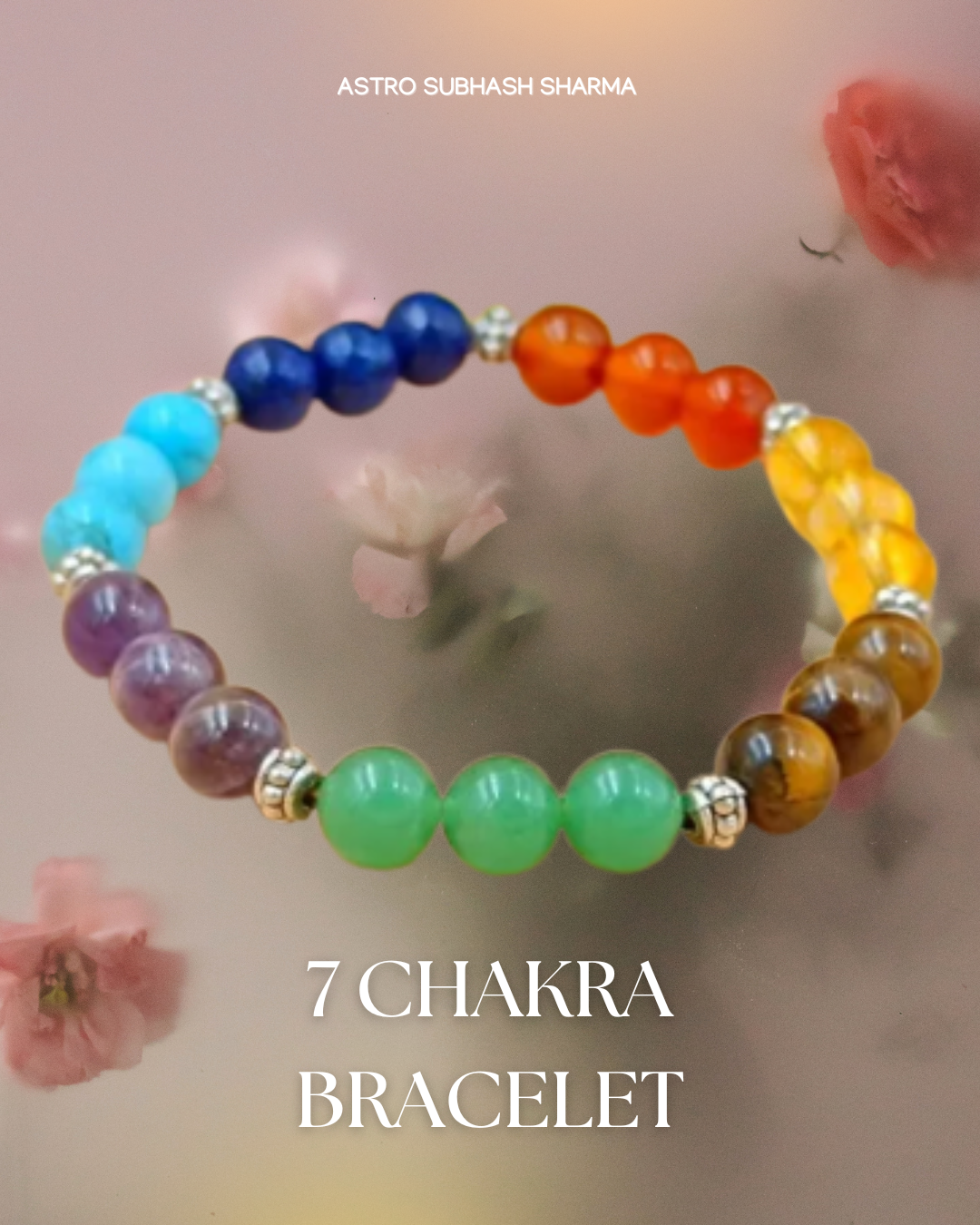 7 Chakra Bracelet | Best Healing Power Natural Stone Elastic Bracelet