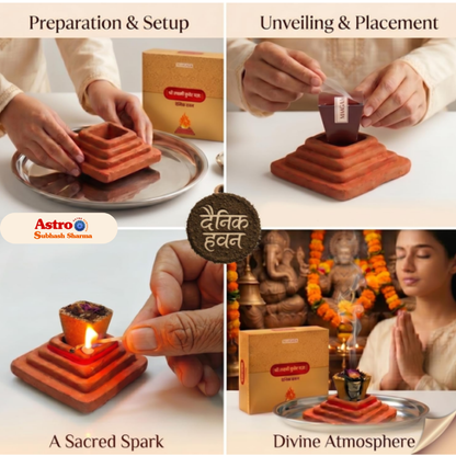 Navgrah Shanti Dhoop 30 pcs + Holder - 100% Natural Jadi Buti Dhoop Cups