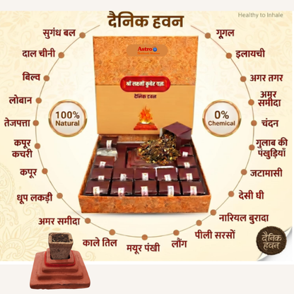 Navgrah Shanti Dhoop 30 pcs + Holder - 100% Natural Jadi Buti Dhoop Cups