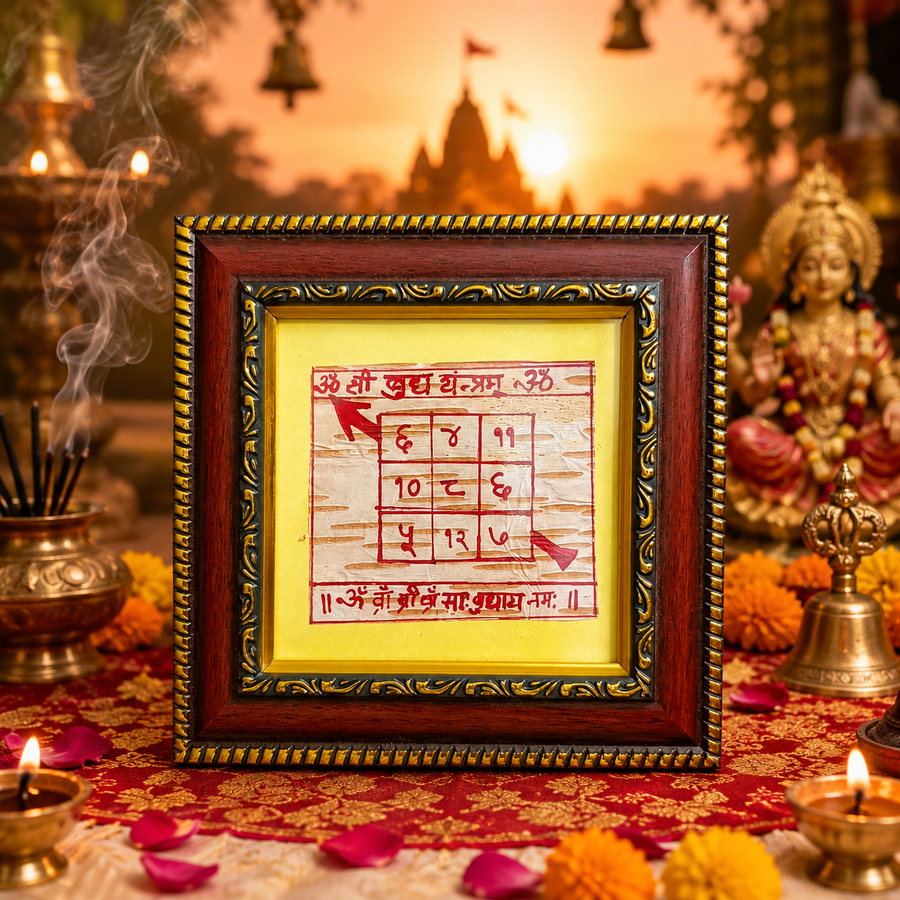 Budh Yantra - Abhimantrit Hand Made Bhojpatra Yantra