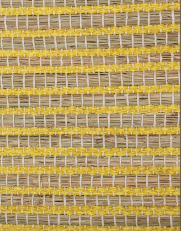Yellow Kusha Grass & Wool Aasan for Puja, Meditaion & Japa