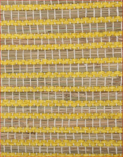 Yellow Kusha Grass & Wool Aasan for Puja, Meditaion & Japa