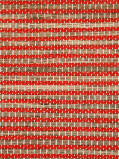 Orange Kusha Grass & Wool Aasan for Puja, Meditaion & Japa