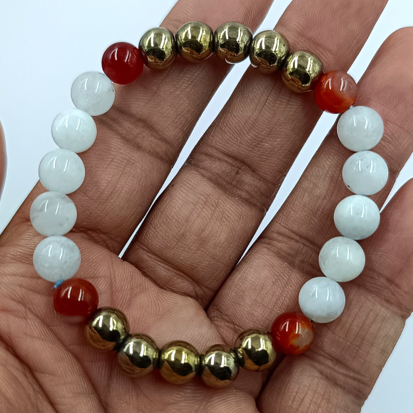 Moon Rahu Conjunction Bracelet - Chandra Rahu Yuti Upay Bracelet - Grahan Dosh Bracelet