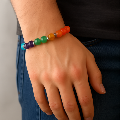 7 Chakra Bracelet | Best Healing Power Natural Stone Elastic Bracelet