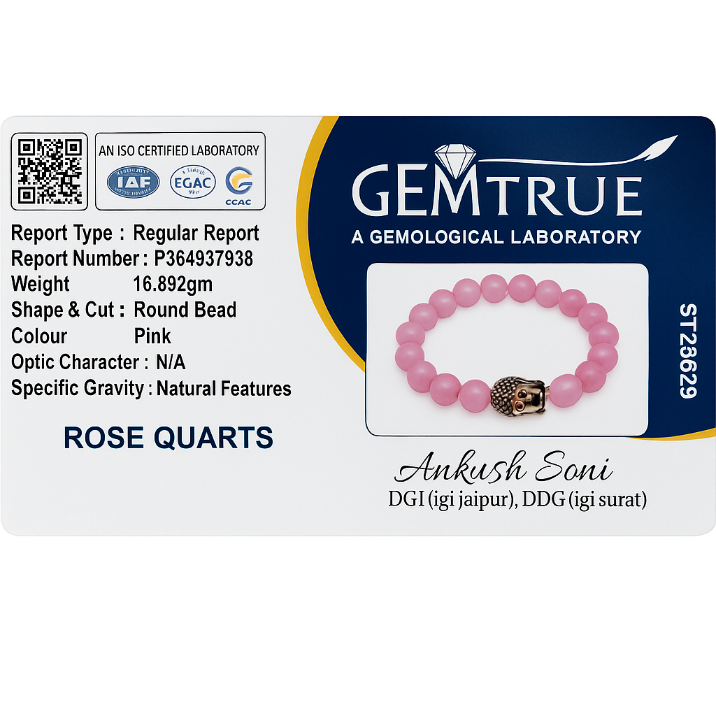 Rose Quartz Bracelet For Love & Relationship