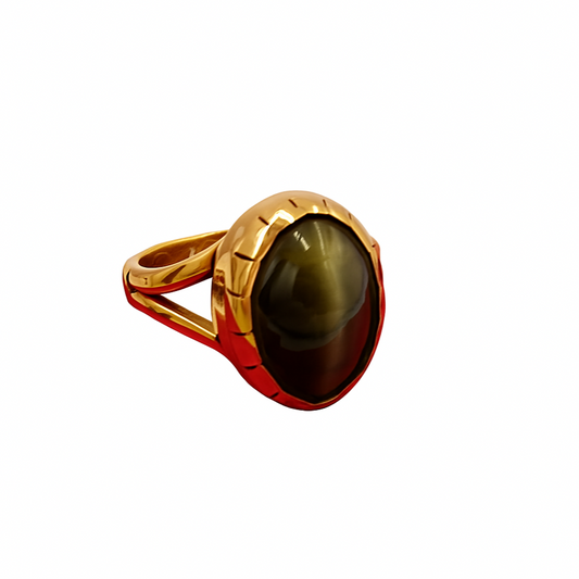 Cats Eye for ketu – Lehsunia Panchdhatu Ring