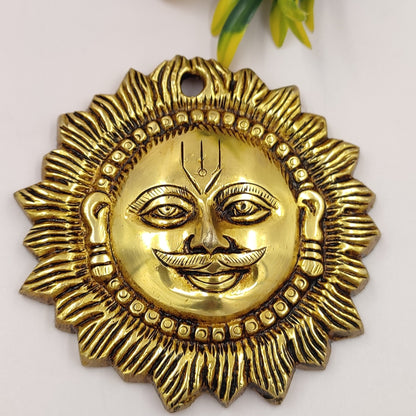 Brass Surya – Sun Statue For Home or Office