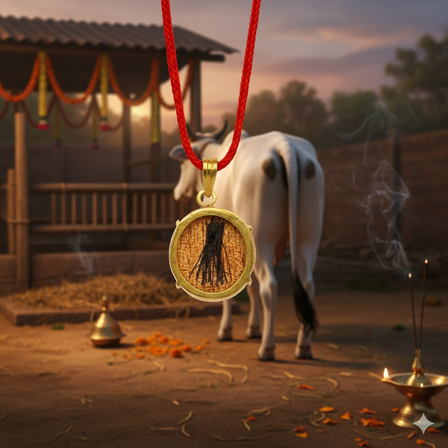 Cow Tail Hairs Locket