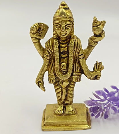 Dhanwantri Idol - Energized - Panchdhatu 200 Grams