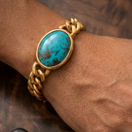 Irani Feroza Bracelet - Panchdhatu Metal Chain