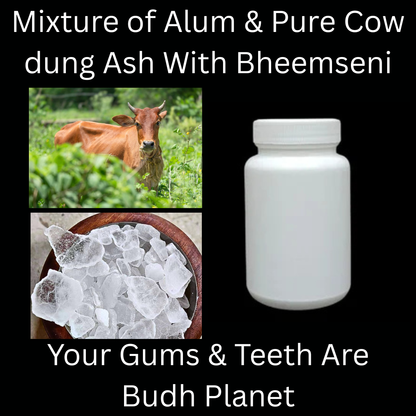 Budh Ka Manjan - Fitkari Powder For Budh Upay - Alum Powder Mixture 50gm