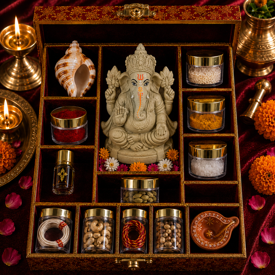 Eco Friendly Ganesh Puja Complete Kit