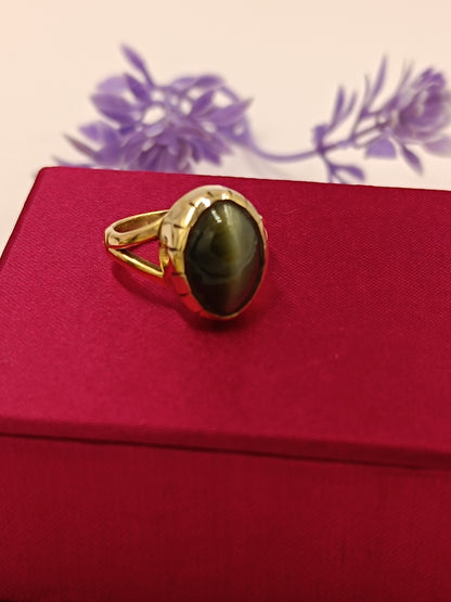 Cats Eye for ketu – Lehsunia Panchdhatu Ring