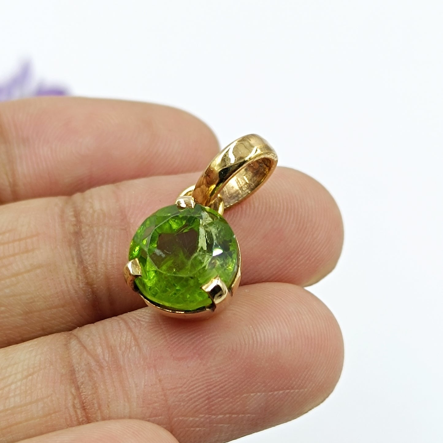 Peridot Ring & Locket (Panchdhatu Metal )