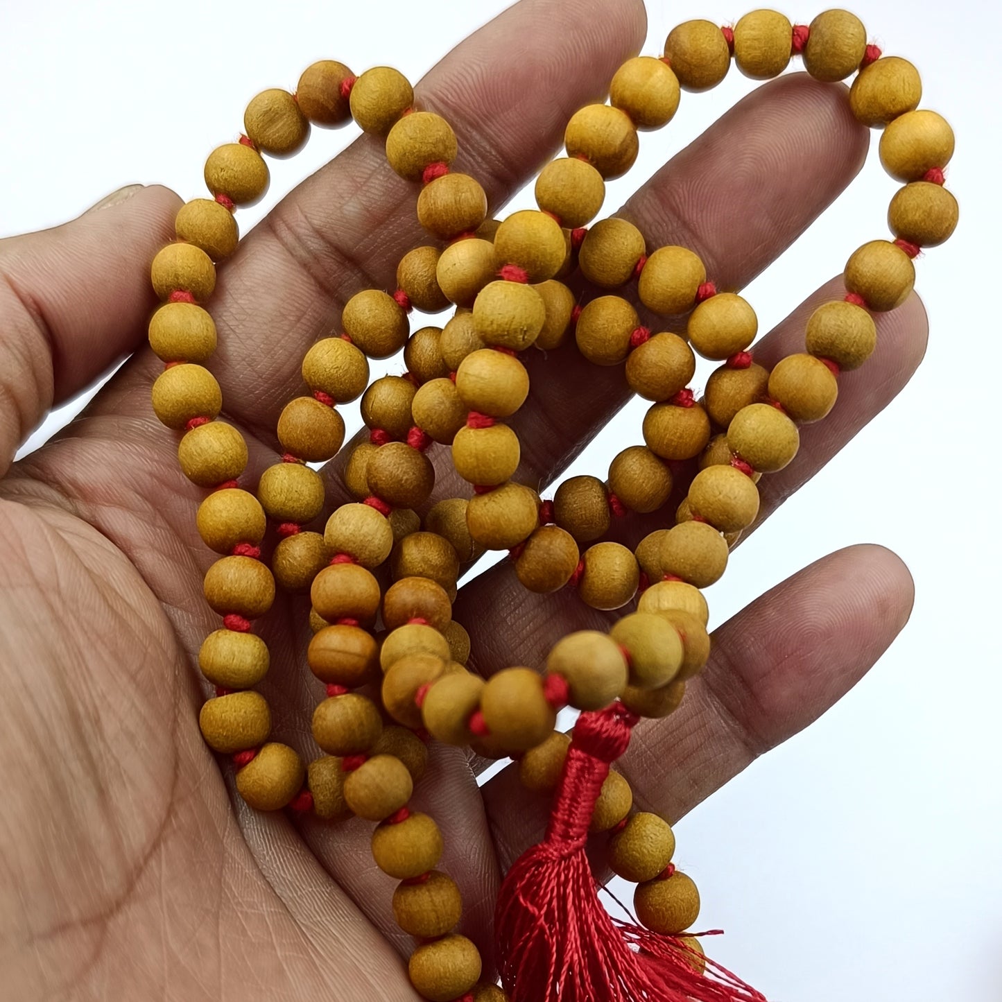 White Chandan Mala - Safed Chandan Mala 108 Beads Original