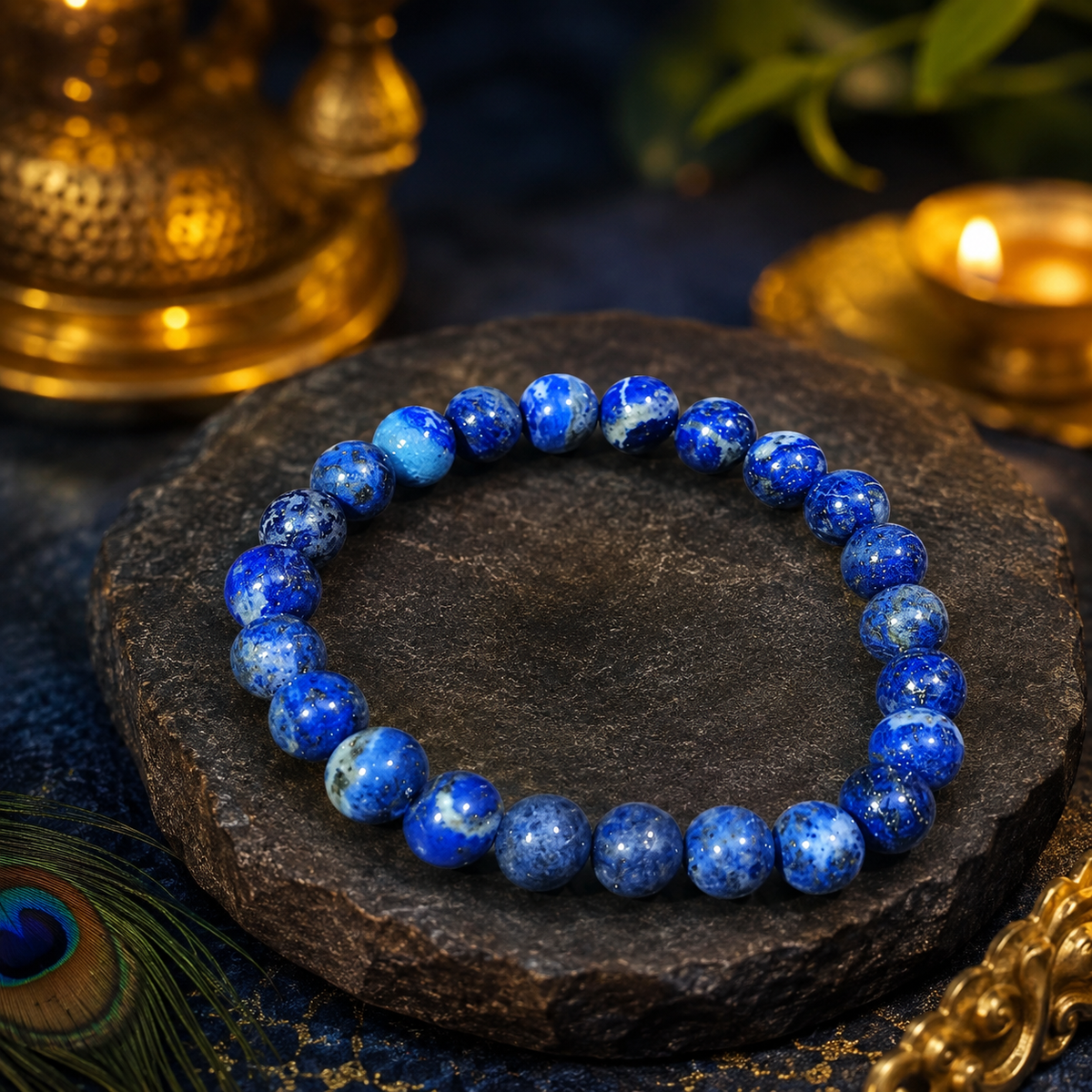 Lapis Lazuli Bracelet – Lajwart Bracelet For Shani Planet
