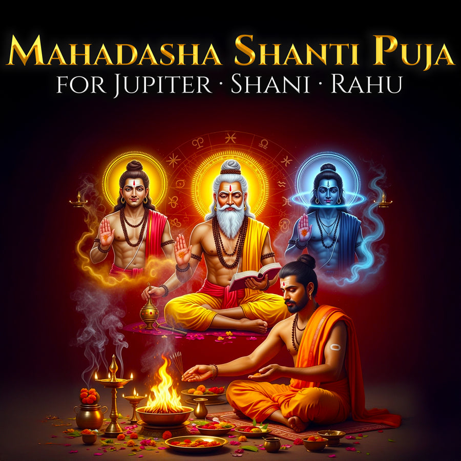 Mahadasha Shanti Puja for Jupiter · Shani · Rahu