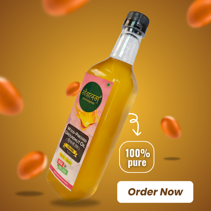 Cold-Pressed Groundnut Oil – Pure, Natural & Spiritually Energizing Stone-Pressed for Divine Purity & Wellness (1L)