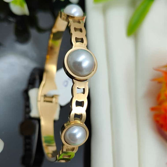 Adjustable Pearl Bracelet For Cancer Sign - Anti Tarnish - Adjustable