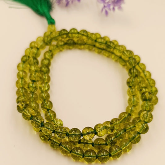 Peridot Crystal Mala 108 Beads