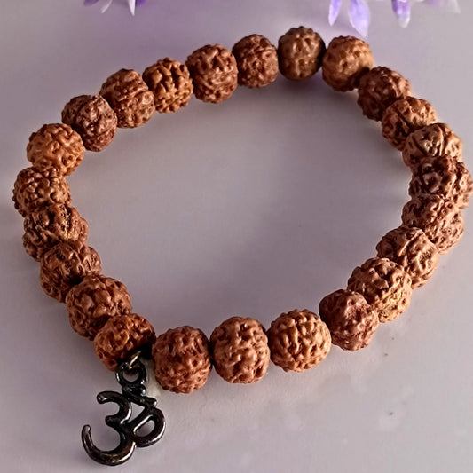 5 Mukhi Rudraksha Bracelet Combo - One Rudraksha Bead Free With Bracelet