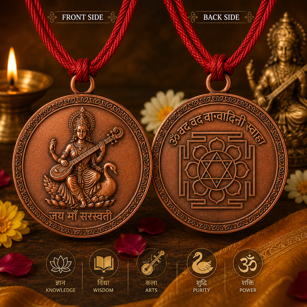 Saraswati Kavach - Abhimantrit By Strong Mantra of Mata Saraswati