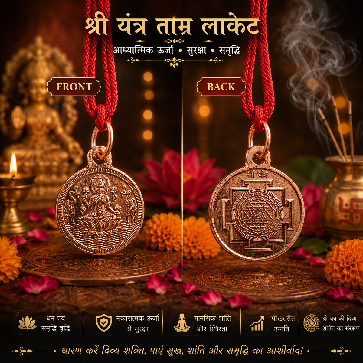 Shri Yantra Kavach Abhimantrit Locket