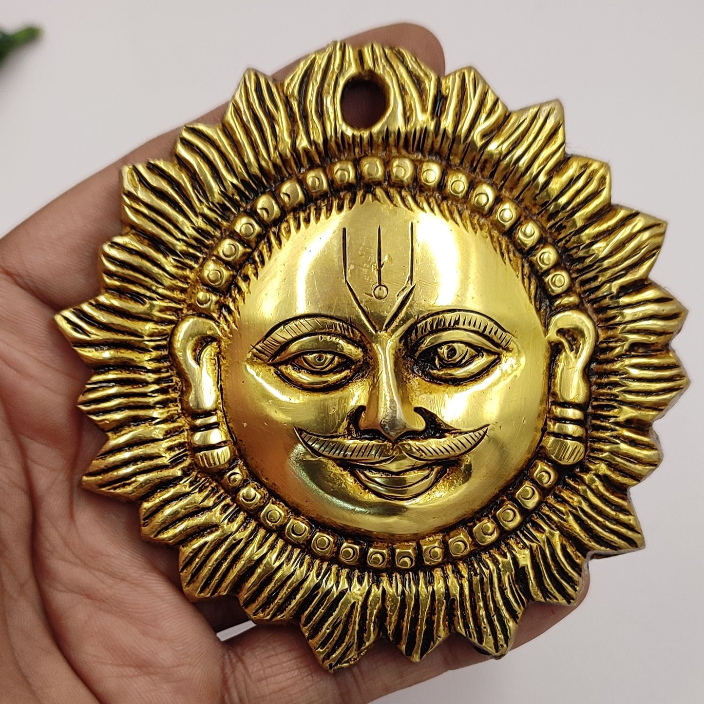 Brass Surya – Sun Statue For Home or Office