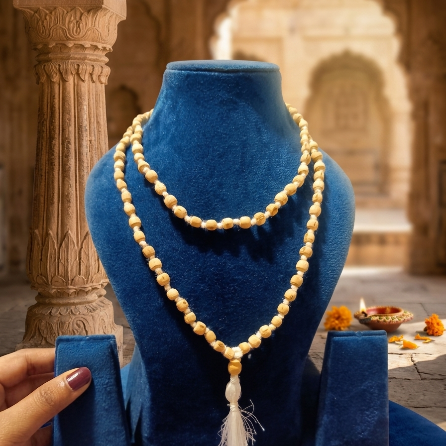 Original Tulsi Mala 6mm Size Round Beads 108 Beads